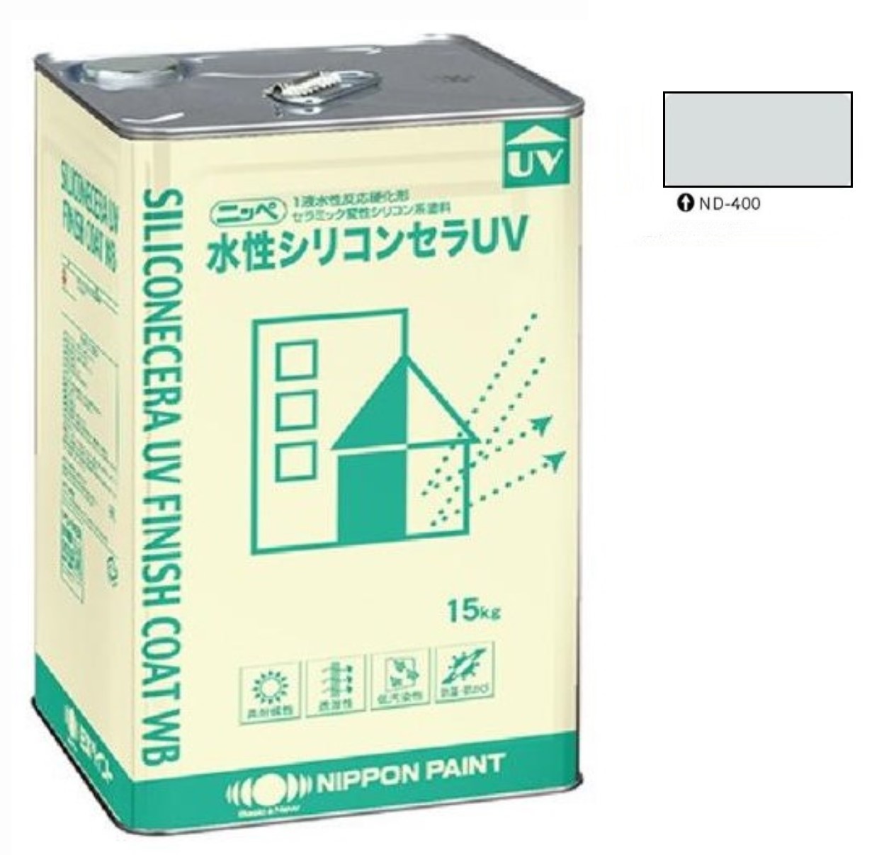 水性シリコンセラUV ND-400 15kg 【日本ペイント】