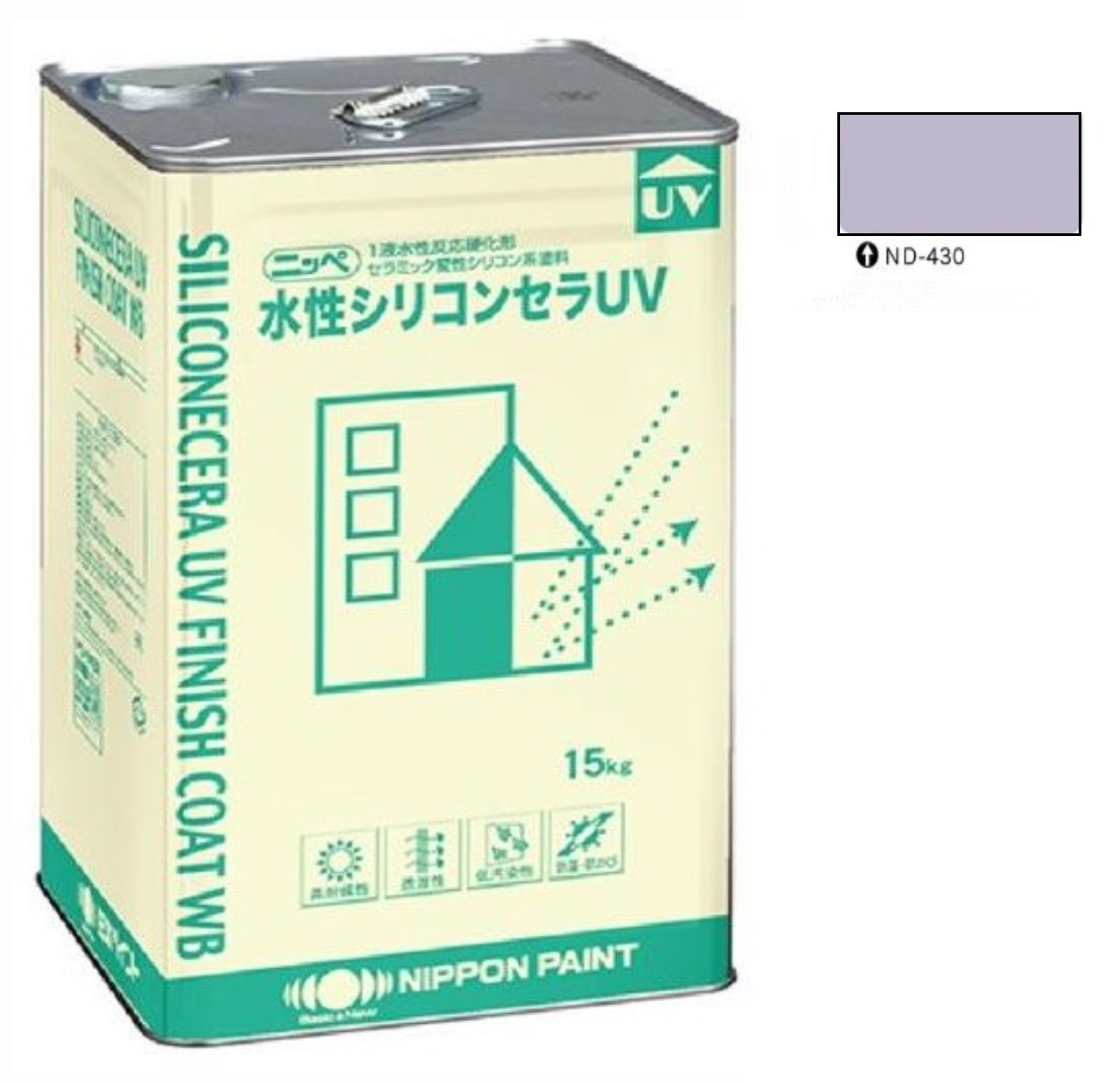 水性シリコンセラUV ND-430 15kg 【日本ペイント】