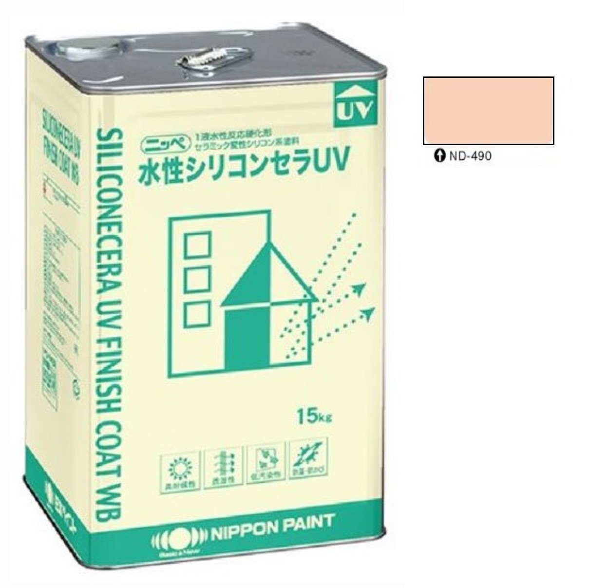 水性シリコンセラUV ND-490 15kg 【日本ペイント】