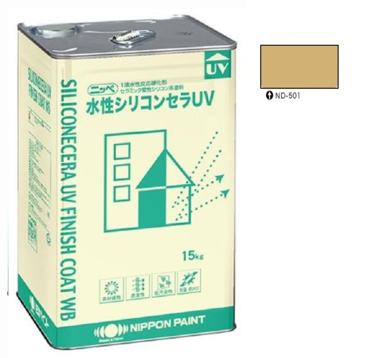 水性シリコンセラUV ND-501 15kg 【日本ペイント】