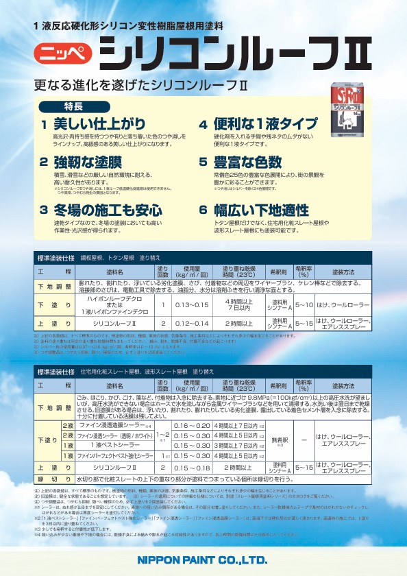 シリコンルーフ2　つや消し　マスカットグリーン　14kg【日本ペイント】