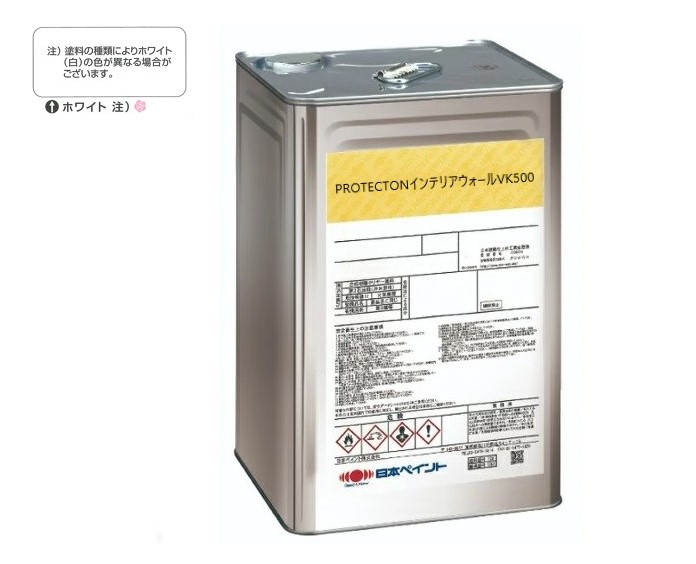 ＰＲＯＴＥＣＴＯＮインテリアウォール　VK500　白　15Kg【日本ペイント】室内塗料　ウイルス対策　上塗
