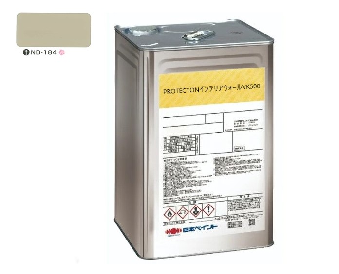 ＰＲＯＴＥＣＴＯＮインテリアウォール　VK500　ＮＤ－１８４　15kg【日本ペイント】室内塗料　ウイルス対策　上塗　淡彩
