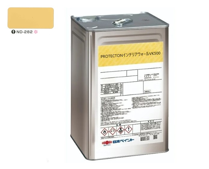 ＰＲＯＴＥＣＴＯＮインテリアウォール　VK500　ＮＤ－２８２　15kg【日本ペイント】室内塗料　ウイルス対策　上塗　淡彩