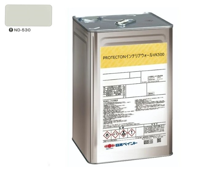 ＰＲＯＴＥＣＴＯＮインテリアウォール　VK500　ＮＤ－５３０　15kg【日本ペイント】室内塗料　ウイルス対策　上塗　淡彩