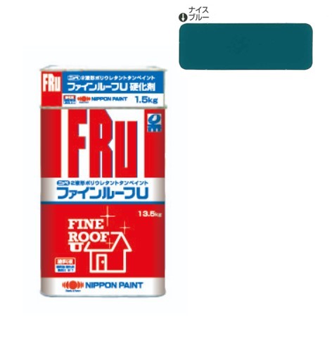 ファインルーフU　ナイスブルー　15kgｾｯﾄ【日本ペイント】