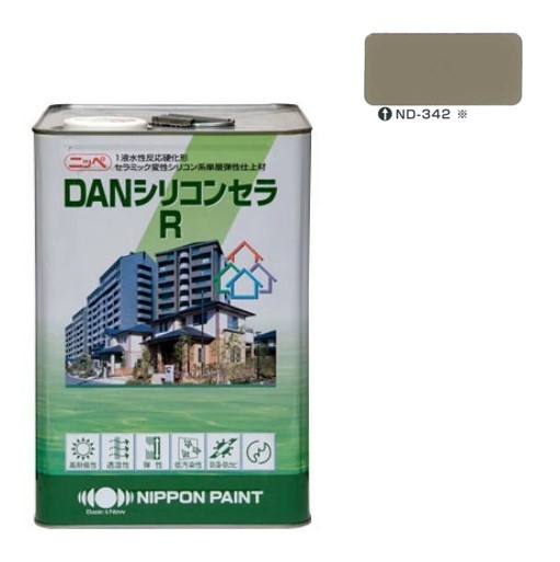 DANシリコンセラＲ　（新）ＮＤ－３４２　15kg【日本ペイント】