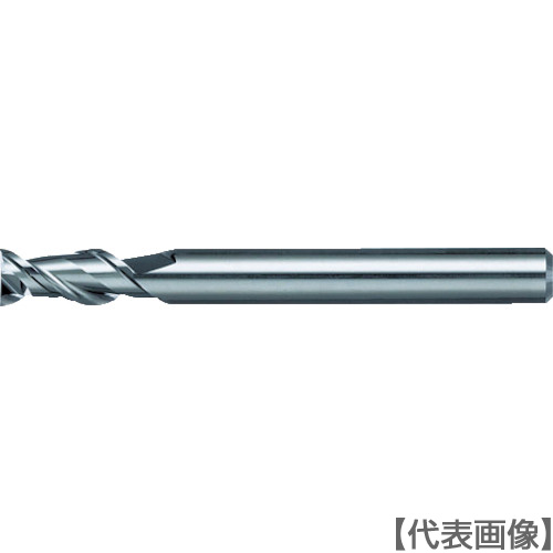 ＮＳ　アルミ専用ＥＭ（２倍刃長タイプ）　ＡＬ２Ｄ－２　Φ１０（AL2D-2 10）424-0081 【日進工具（株）】