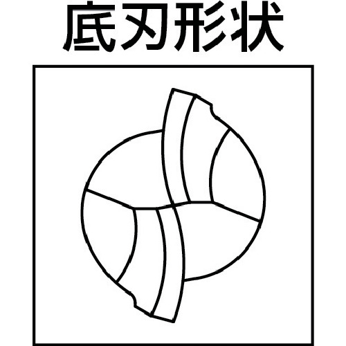 ＮＳ　高硬度用２枚刃ボールＥＭ　ＭＳＢＨ２３０　Ｒ１（Ｄ４）（MSBH230 R1-D4）424-0961【日進工具（株）】