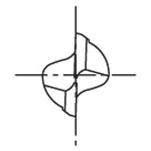 ＯＳＧ　ハイスエンドミル　２刃ミディアム　１３（EDN-13）200-9838 【オーエスジー（株）】
