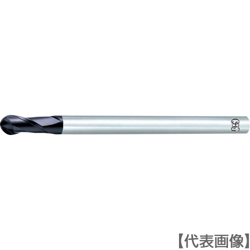 ＯＳＧ　超硬エンドミル　ＦＸ２刃ロングシャンクボール　Ｒ１０（FX-LS-MG-EBD-R10）200-7398 【オーエスジー（株）】