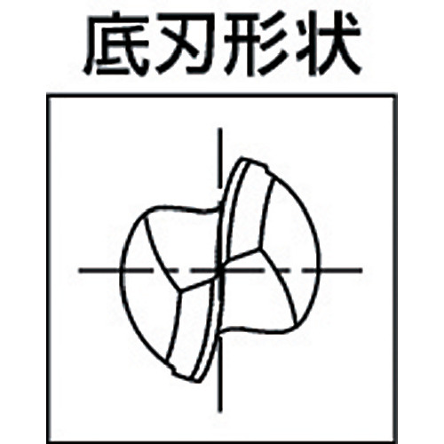 ＯＳＧ　超硬エンドミル　２刃ボール　Ｒ３（MG-EBD-R3）200-5450 【オーエスジー（株）】