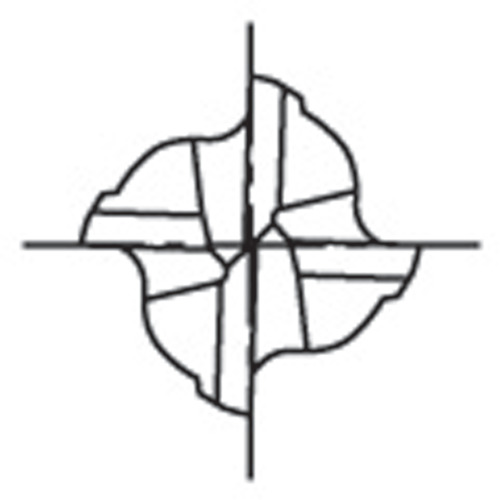 ＯＳＧ　超硬エンドミル　４刃ショート　８（MG-EMS-8）200-6499 【オーエスジー（株）】