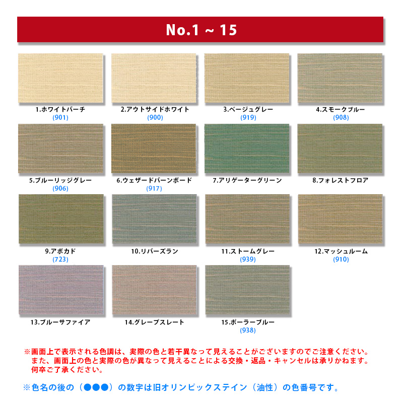 オリンピックマキシマム　セミトランスパーレント　3.78L（半透明・含浸タイプ）No.4 スモークブルー（908）【全50色】