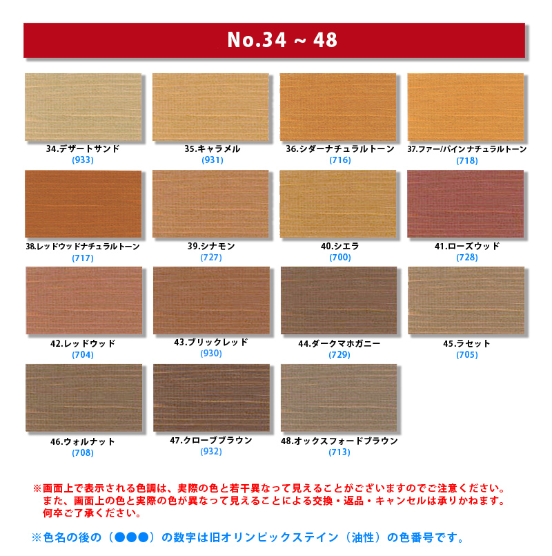 オリンピックマキシマム　セミトランスパーレント　3.78L（半透明・含浸タイプ）No.45 ラセット（705）【全50色】