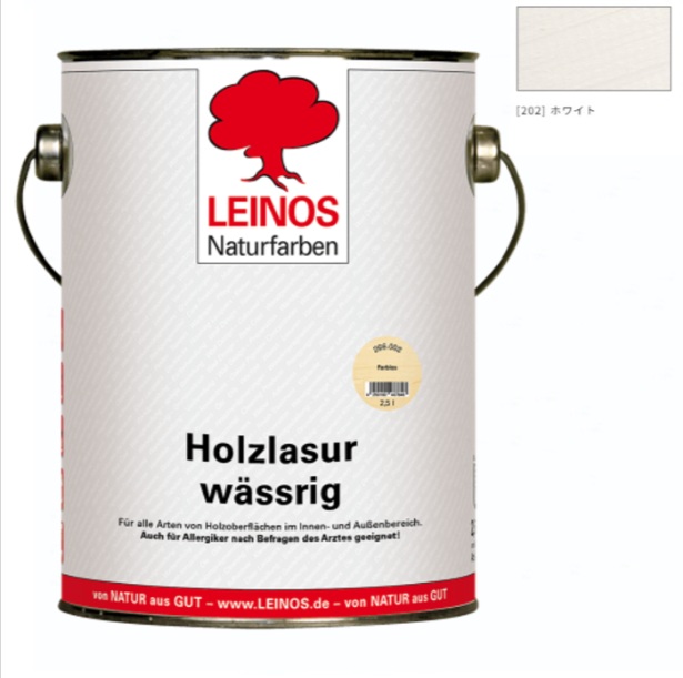 ウォーターオイルペイント 2.5L LN266-202 ホワイト【レイノス/LEINOS】