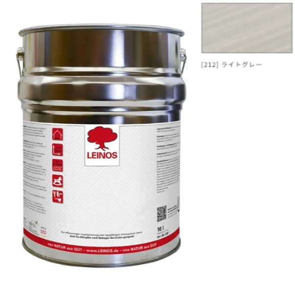 ウォーターオイルペイント 10L　LN266-212 ライトグレー【レイノス/LEINOS】