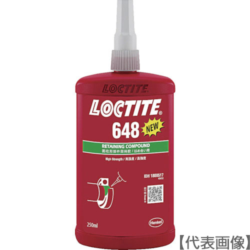 ロックタイト　はめ合い用６４８アップグレード（648NEW-250）114-4370【ヘンケルジャパン（株）ＡＣＭ事業部】