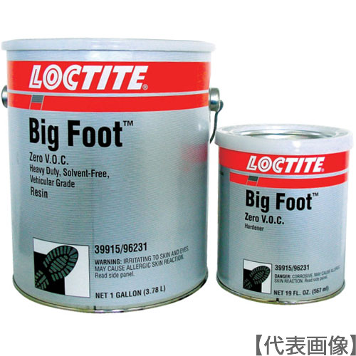 ロックタイト　防滑塗料　ビッグフット　ＺＶ　黄　３．３ＬＴ（２１５８３８５）（ＰＣ６３１５）（BF-ZV-YEL）351-9911