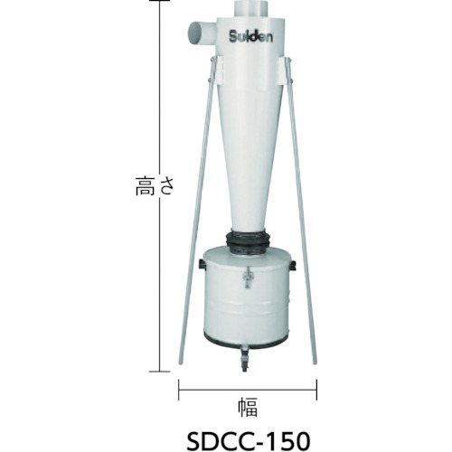 Ｓｕｉｄｅｎ　集じん機　ＳＤＣ－７５０ＣＳ用集じんサイクロン（SDCC-75）453-0071【（株）スイデン】※納期都度問合せ・代引き決済不可