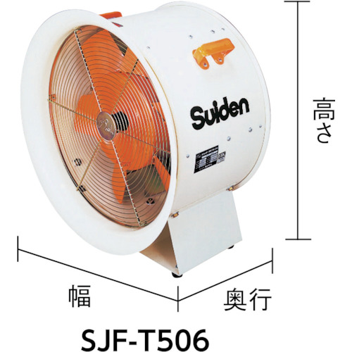 Ｓｕｉｄｅｎ　送排風機　こでかファン　ハネ径４００ｍｍ　三相２００Ｖ（SJF408）119-9013【（株）スイデン】※代引き決済不可