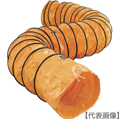 Ｓｕｉｄｅｎ　送風機用ダクト　Φ２３０　５ｍ　片ひも付き（SJFD230PC）826-6682【（株）スイデン】