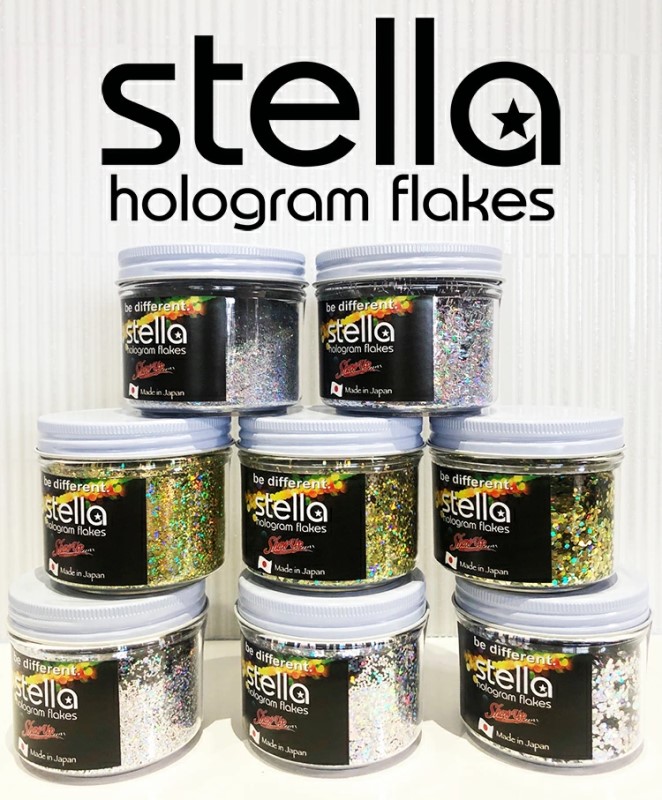 ステラホログラム　フレーク　ゴールドレインボー1.0(SGH100)60g【SHOW UP】塗装　自動車　バイク　ホビー　DIY