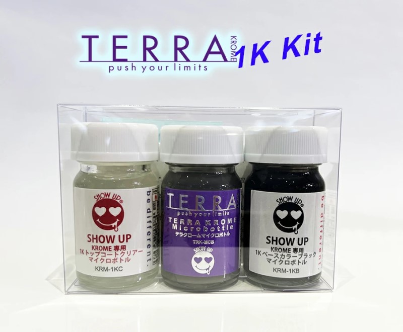 TERRA KROME 1K Kit(TRK-1KK)　各15ml　セット【SHOW UP】塗装　自動車　バイク　ホビー　DIY