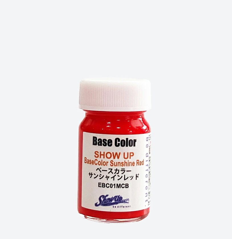 SHOW UPベースカラー　サンシャインレッド　マイクロボトル(EBC01MCB）15ml 【SHOW UP】塗装　自動車　バイク　ホビー　DIY