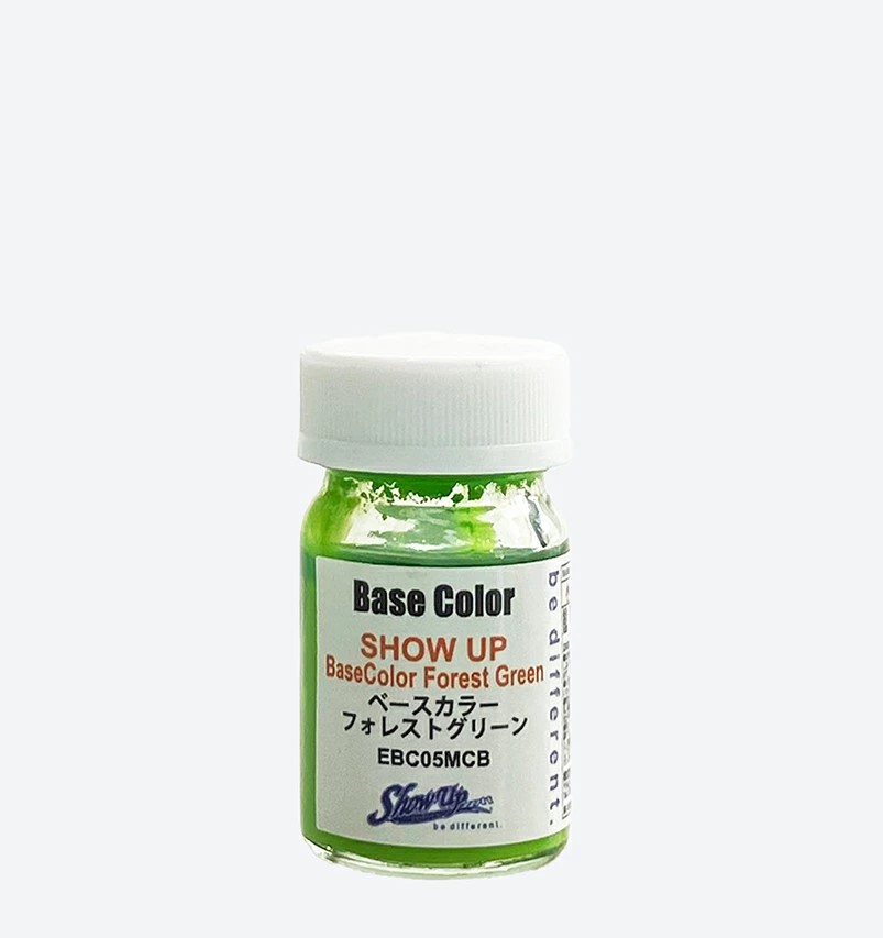 SHOW UPベースカラー　フォレストグリーン　マイクロボトル(EBC05MCB）15ml 【SHOW UP】塗装　自動車　バイク　ホビー　DIY