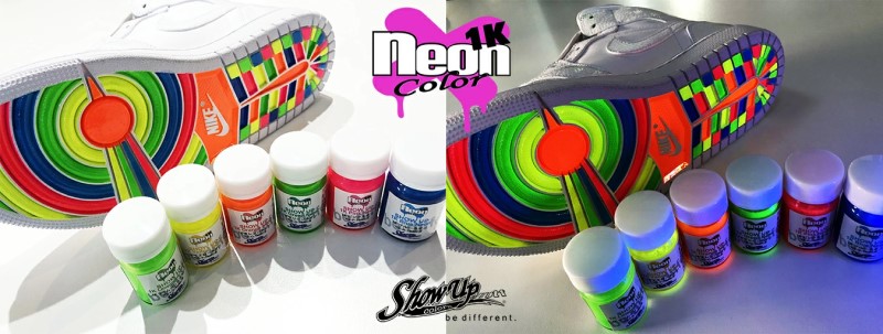 1Kネオンカラー　パープル　マイクロボトル(NE-PR-1KMCB)　15ml 【SHOW UP】塗装　自動車　バイク　ホビー　DIY