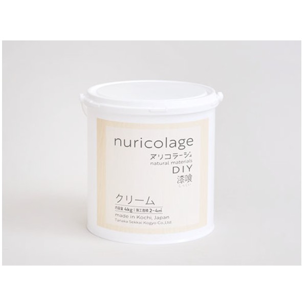 ヌリコラージュ nuricolage 4kg 各色 【田中石灰工業株式会社 】 DIY 壁 漆喰 しっくい クリーム