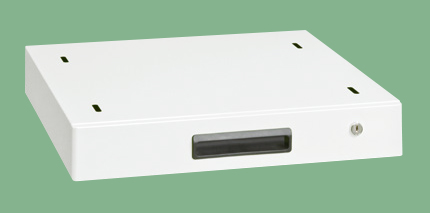 作業台用オプションキャビネット（ホワイト）（ＮＫＬ－１０ＷＣ）作業台奥行寸法900mm用【サカエ】 ※代引決済不可、個人宅配送不可