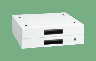 作業台用オプションキャビネット（ホワイト）（ＮＫＬ－２０ＷＣ）作業台奥行寸法900mm用【サカエ】 ※代引決済不可、個人宅配送不可