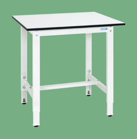 軽量高さ調整作業台（パールホワイト）（ＴＫＫ８－０９７ＬＷ）Ｈ８００～１０００【サカエ】※代引決済不可、個人宅配送不可