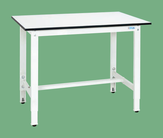 軽量高さ調整作業台（パールホワイト）（ＴＫＫ８－１２７ＬＷ）Ｈ８００～１０００【サカエ】※代引決済不可、個人宅配送不可