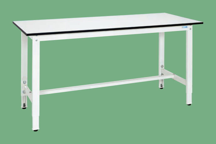 軽量高さ調整作業台（パールホワイト）（ＴＫＫ８－１８７ＬＷ）Ｈ８００～１０００【サカエ】※代引決済不可、個人宅配送不可