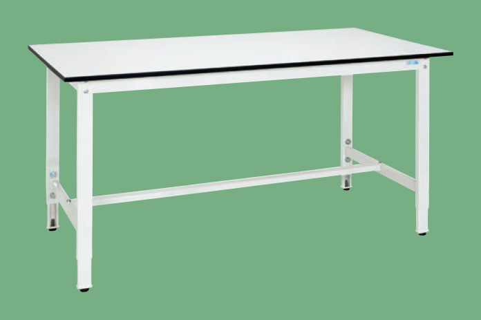 軽量高さ調整作業台（パールホワイト）（ＴＫＫ８－１８９ＬＷ）Ｈ８００～１０００【サカエ】※代引決済不可、個人宅配送不可