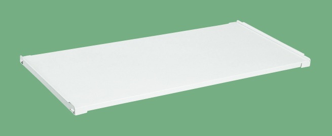 作業台用オプション固定棚（ホワイト）（ＫＫ－１８７５ＫＷ）Ｗ１８００×Ｄ７５０用【サカエ】※代引決済不可、個人宅配送不可