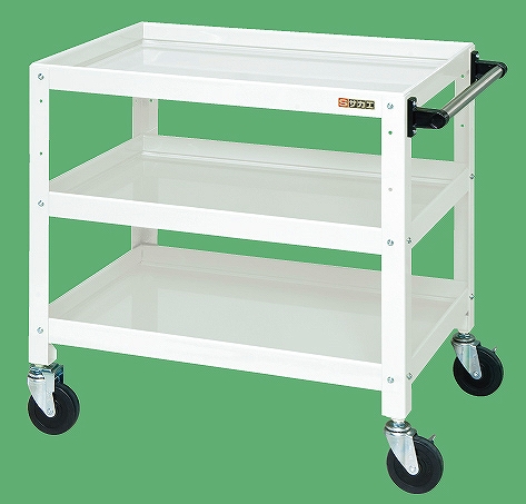 ニューＣＳスペシャルワゴン（パールホワイト）（ＣＳＳＡ－７５７Ｗ）W750×D500×H740【サカエ】※代引決済不可、個人宅配送不可