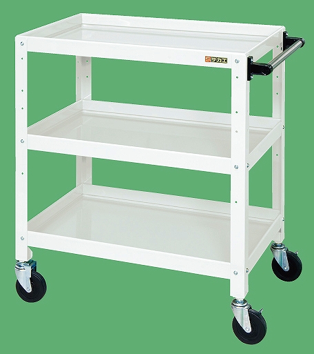 ニューＣＳスペシャルワゴン（パールホワイト）（ＣＳＳＡ－７５８Ｗ）W750×D500×H880【サカエ】※代引決済不可、個人宅配送不可