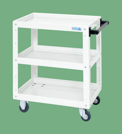 ニューＣＳスーパーワゴン（パールホワイト）(ＣＳＷＡ－６０７ＪＷ)W600×D400×H740【サカエ】※代引決済不可、個人宅配送不可