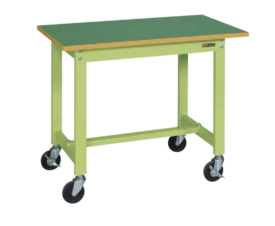 軽量作業台ＫＳタイプ（移動式）（ＫＳ－０９６ＦＲ）W900×D600×H740【サカエ】※代引決済不可、個人宅配送不可