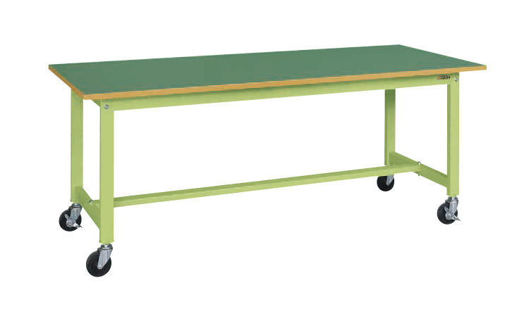 軽量作業台ＫＳタイプ（移動式）（ＫＳ－１８６ＦＲ）W1800×D600×H740【サカエ】※代引決済不可、個人宅配送不可