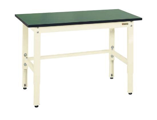 軽量高さ調整作業台TKK8タイプ（改正ROHS10物質対応）（TKK8-187FEI）W1800×D750×H800～1000【サカエ】※代引決済不可、個人宅配送不可