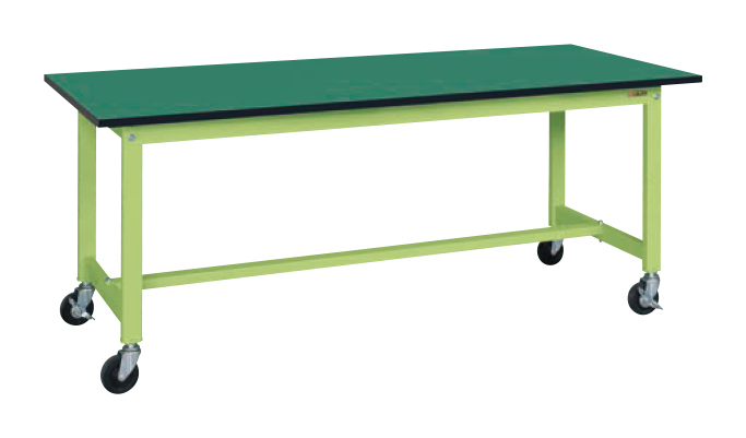 軽量作業台ＫＳタイプ移動式（改正ＲＯＨＳ１０物質対応）（ＫＳ－１５６ＦＥＲ）W1500×D600×H740【サカエ】※代引決済不可、個人宅配送不可