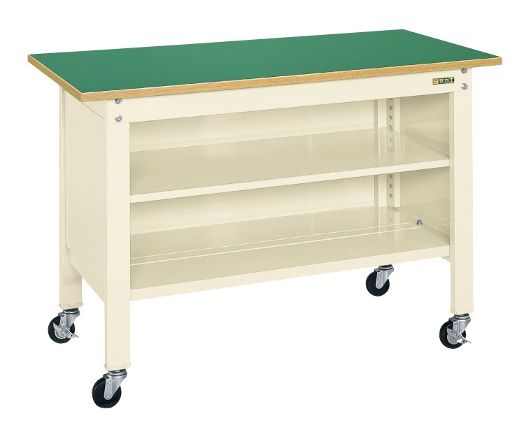 軽量一人用作業台移動式（改正ＲＯＨＳ１０物質対応）（ＣＰＢＥ－０９６ＴＩ）W900×D600×H810【サカエ】※代引決済不可、個人宅配送不可