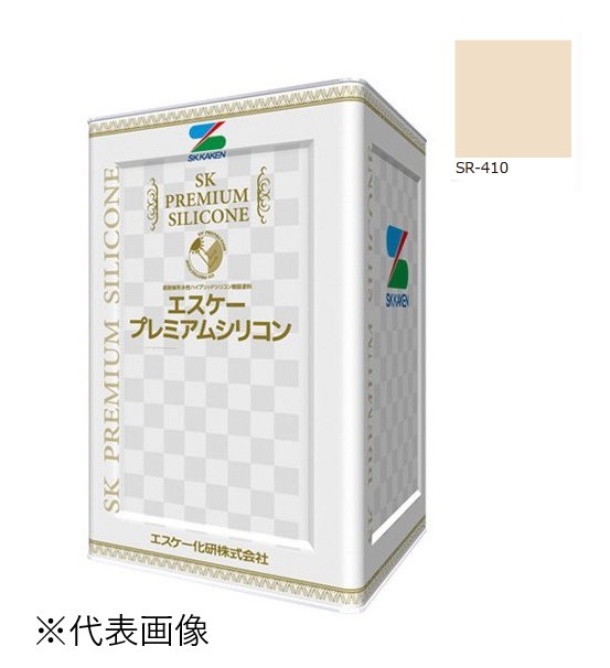 エスケー弾性プレミアムシリコン　艶有　SR-410　15kg【エスケー化研】＊代引決済不可、キャンセル不可