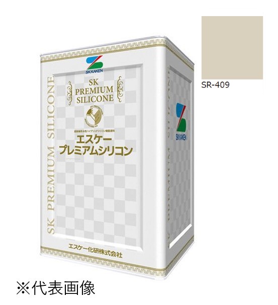エスケー弾性プレミアムシリコン　艶有　SR-409　15kg【エスケー化研】＊代引決済不可、キャンセル不可