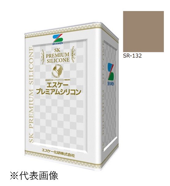 エスケー弾性プレミアムシリコン　艶有　SR-132　15kg【エスケー化研】＊代引決済不可、キャンセル不可